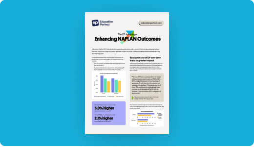 Education Perfect positively impacts NAPLAN results